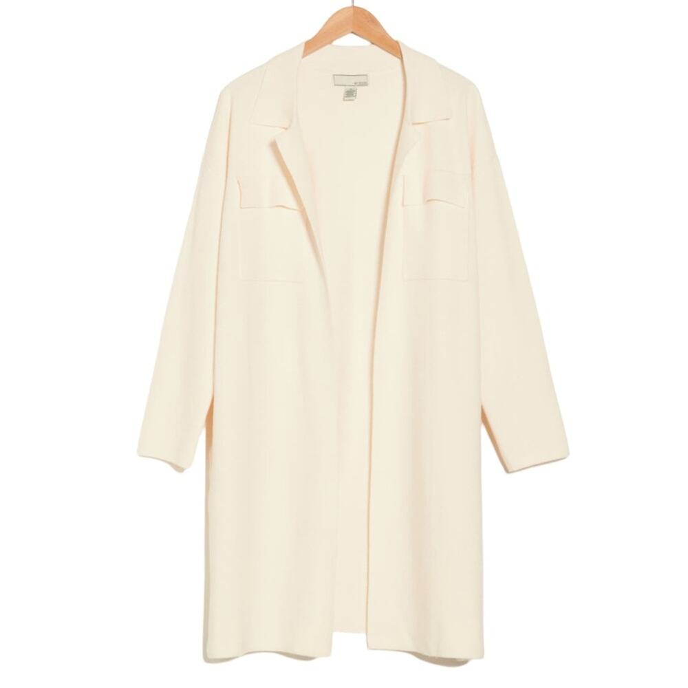 BY DESIGN Lola Notch Collar Tunic Cardigan - Camel Size L